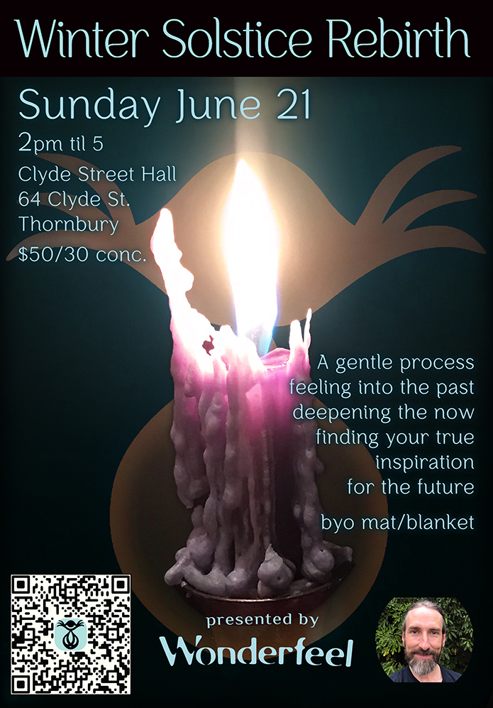 Anchoring the Winter Solstice ~ Wonderfeel event in Thornbury, Melbourne